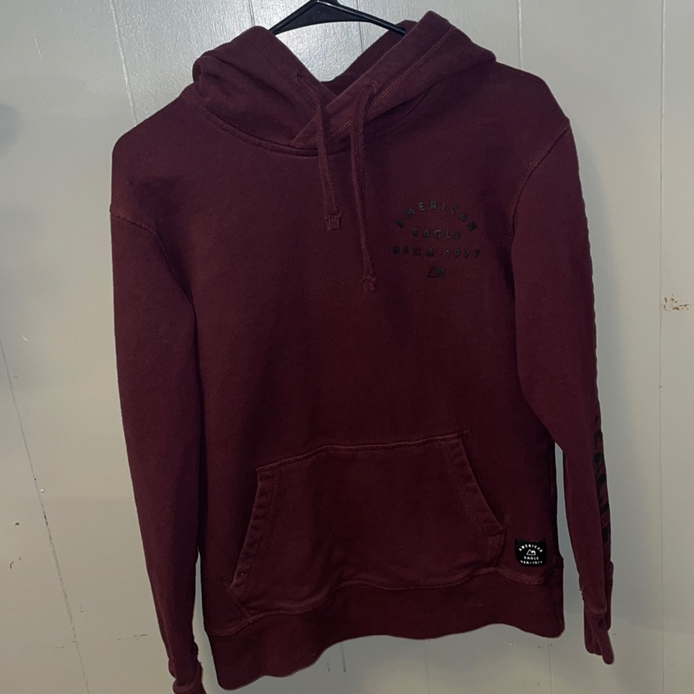 XS American Eagle Maroon Hoodie